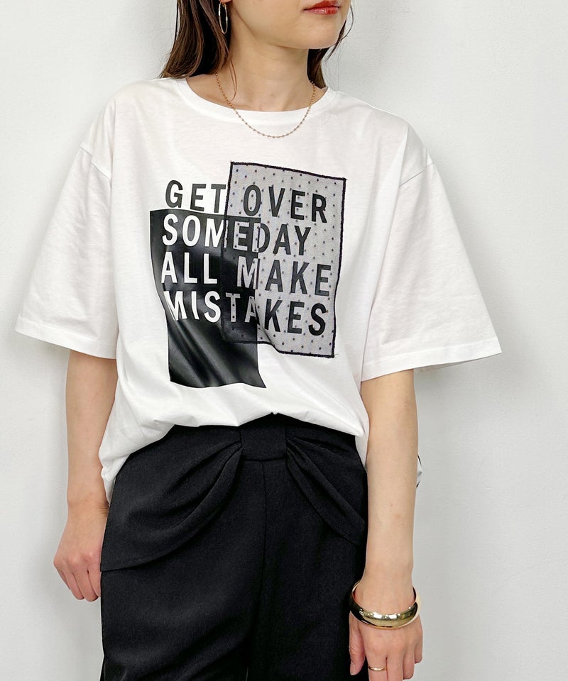 model：H164　着用サイズ：M　オフホワイト