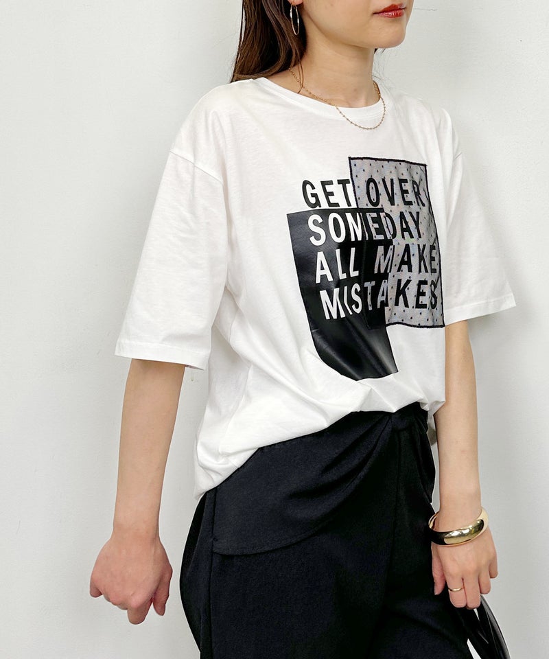 model：H164　着用サイズ：M　オフホワイト