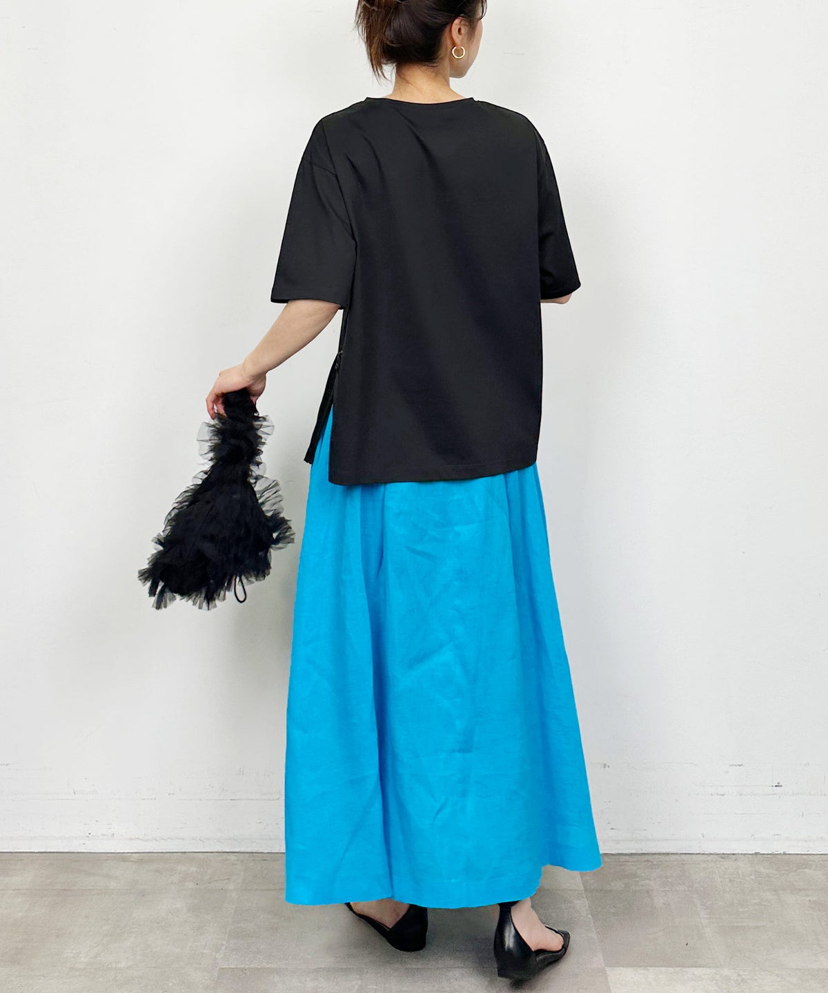 model：H164　着用サイズ：M　ブラック