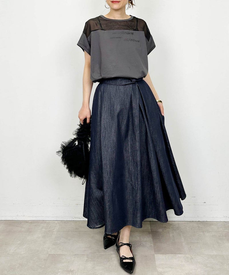 model：H164　着用サイズ：M　チャコールグレー