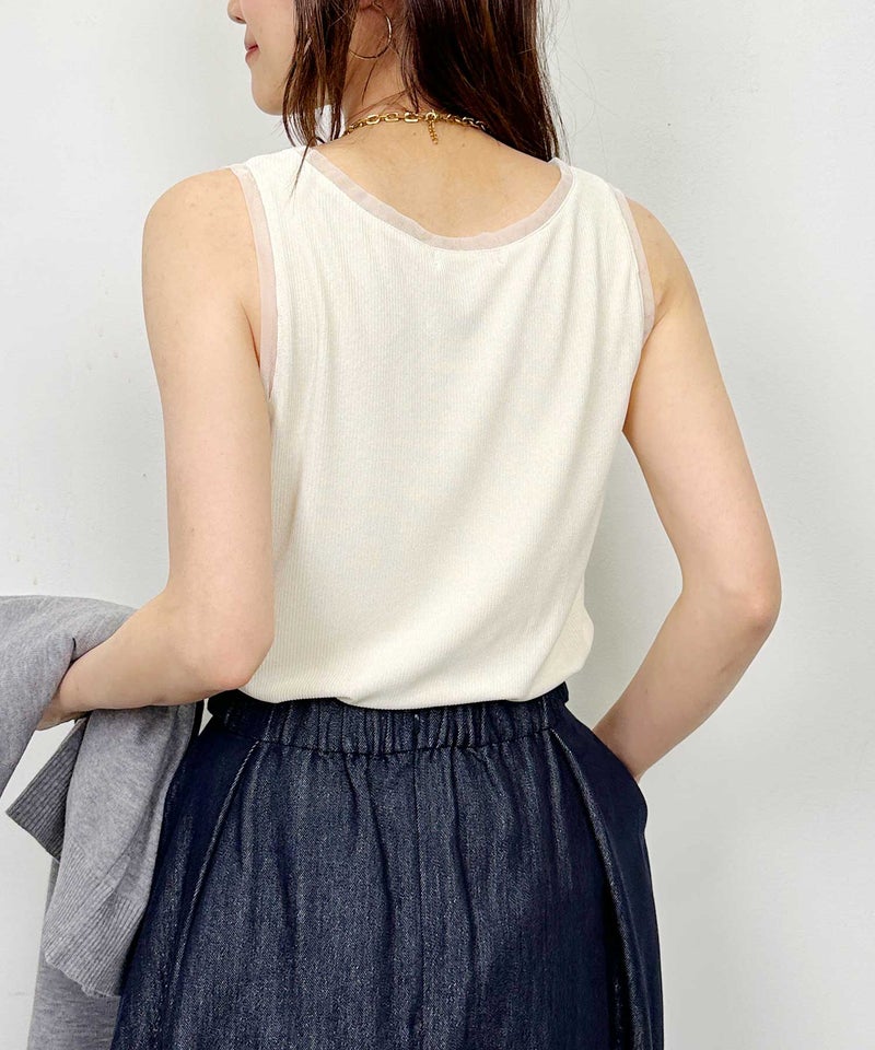 model：H164　着用サイズ：M　アイボリー