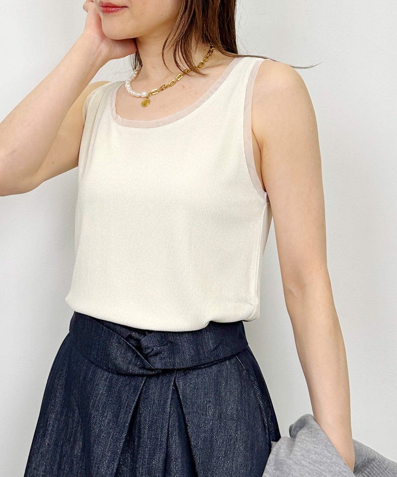 model：H164　着用サイズ：M　アイボリー