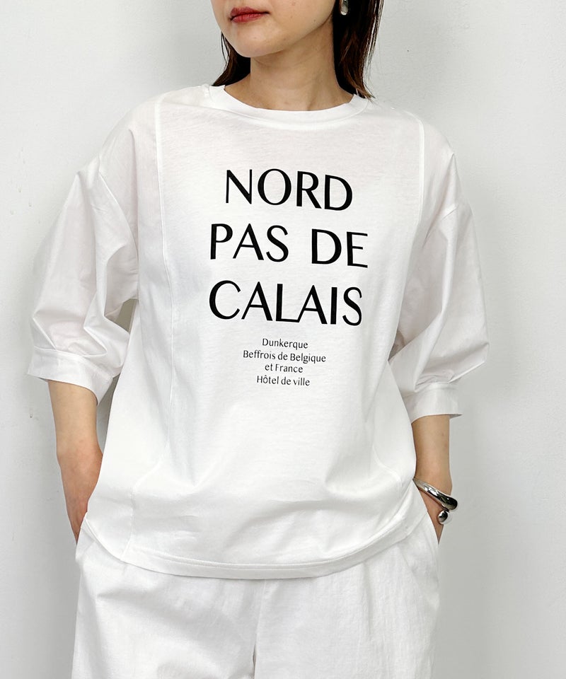 model：H164　着用サイズ：M　オフホワイト