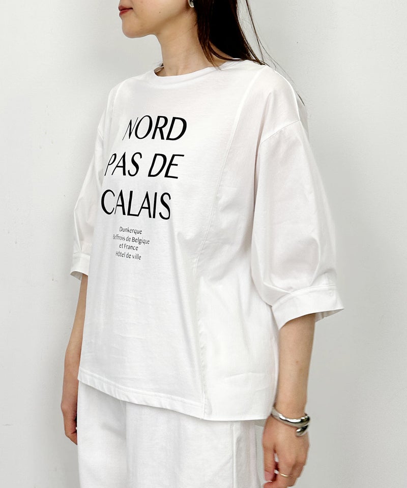 model：H164　着用サイズ：M　オフホワイト