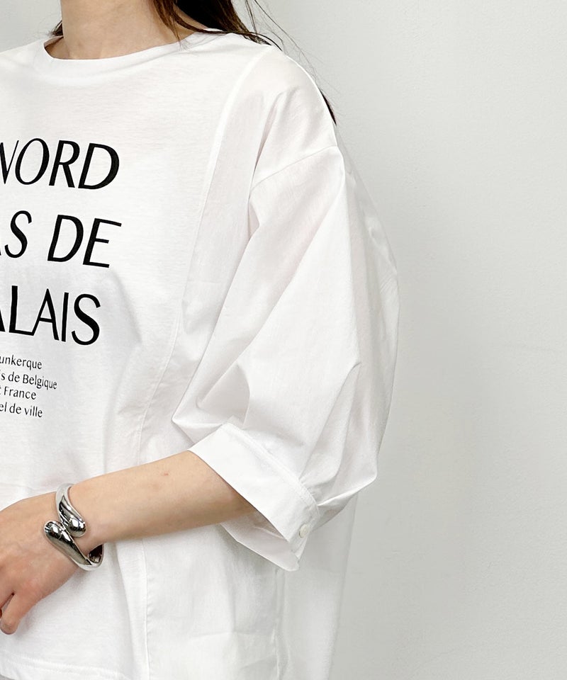 model：H164　着用サイズ：M　オフホワイト