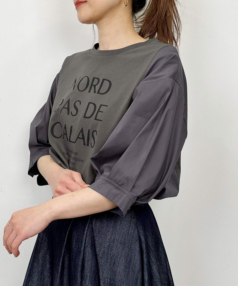 model：H164　着用サイズ：M　チャコールグレー