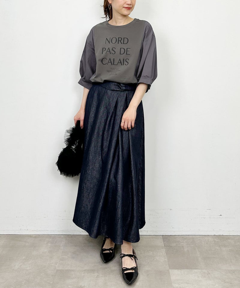 model：H164　着用サイズ：M　チャコールグレー