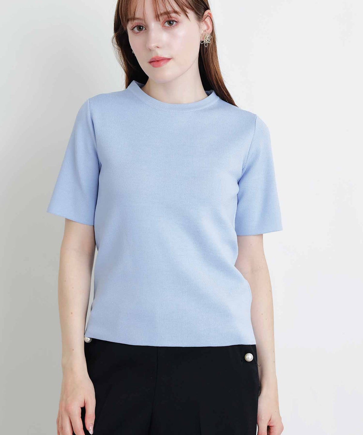 model：H160　着用サイズ：M　サックスブルー　ケープなし