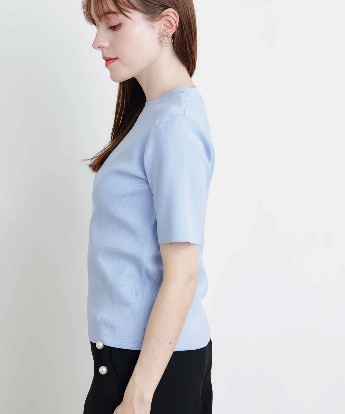 model：H160　着用サイズ：M　サックスブルー　ケープなし