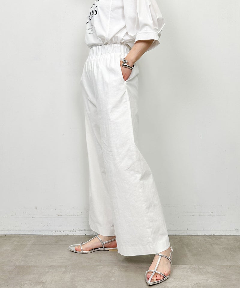 model：H164　着用サイズ：M　オフホワイト