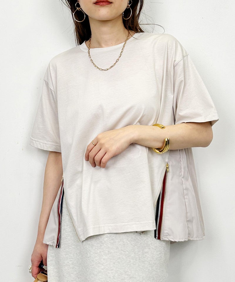 model：H164　着用サイズ：M　グレイッシュベージュ