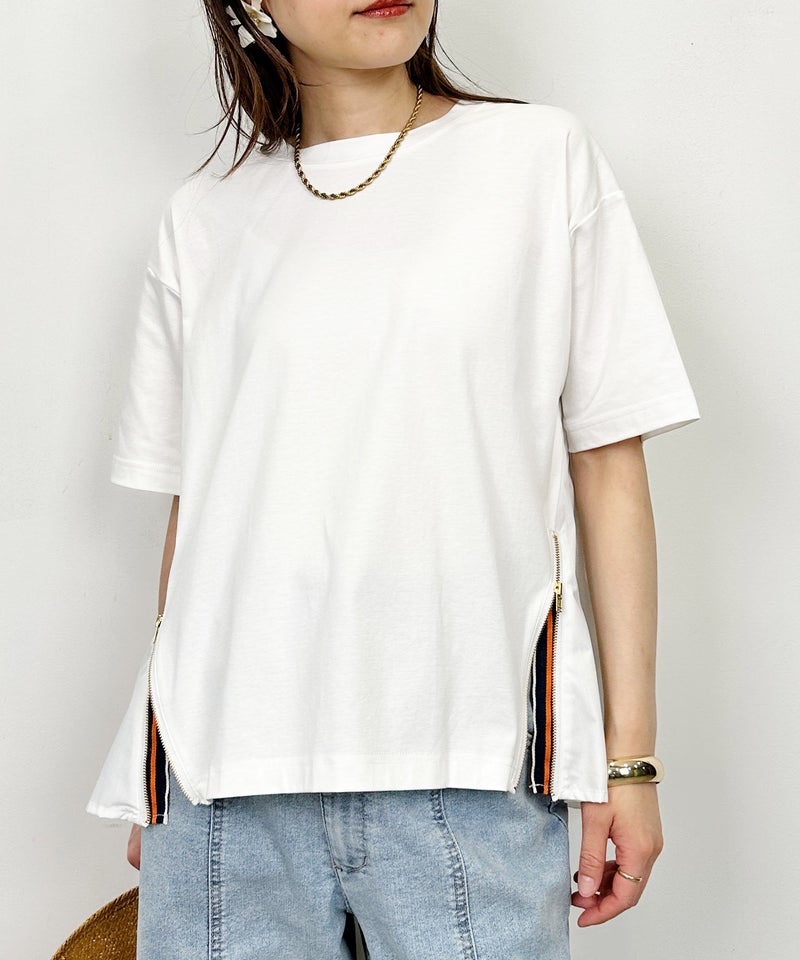 model：H164　着用サイズ：M　オフホワイト