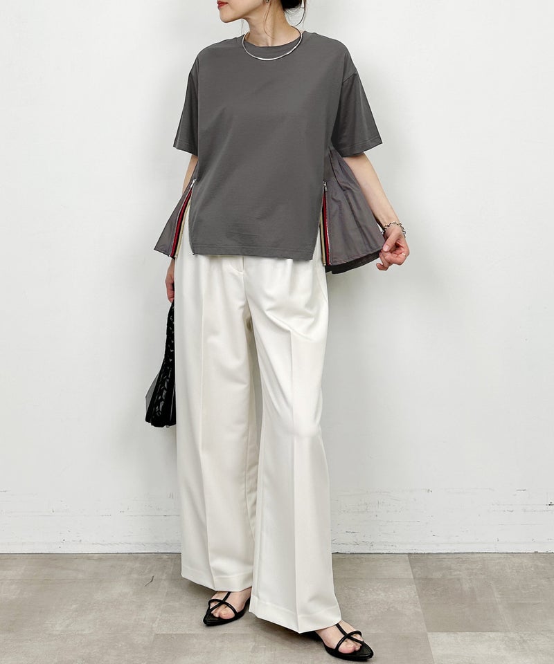 model：H164　着用サイズ：M　チャコールグレー