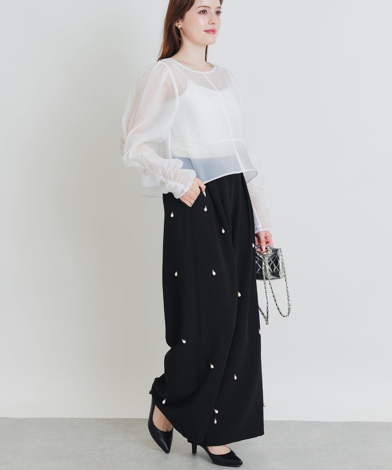 model：H160　着用サイズ：M　オフホワイト