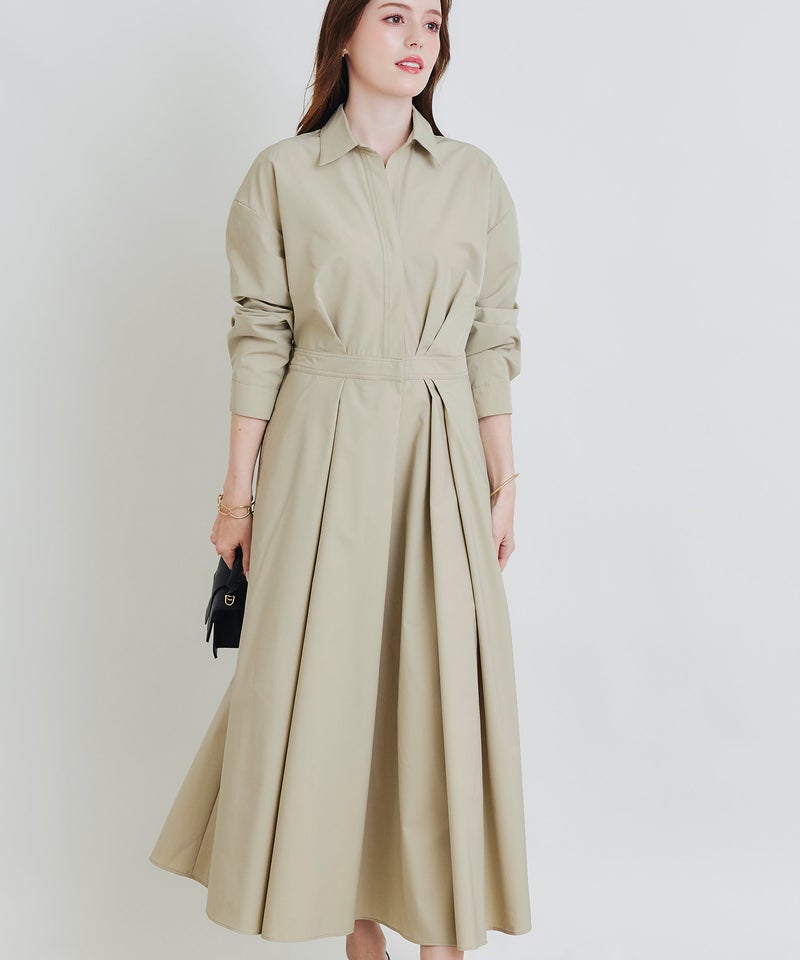 model：H160　着用サイズ：M　サンドベージュ