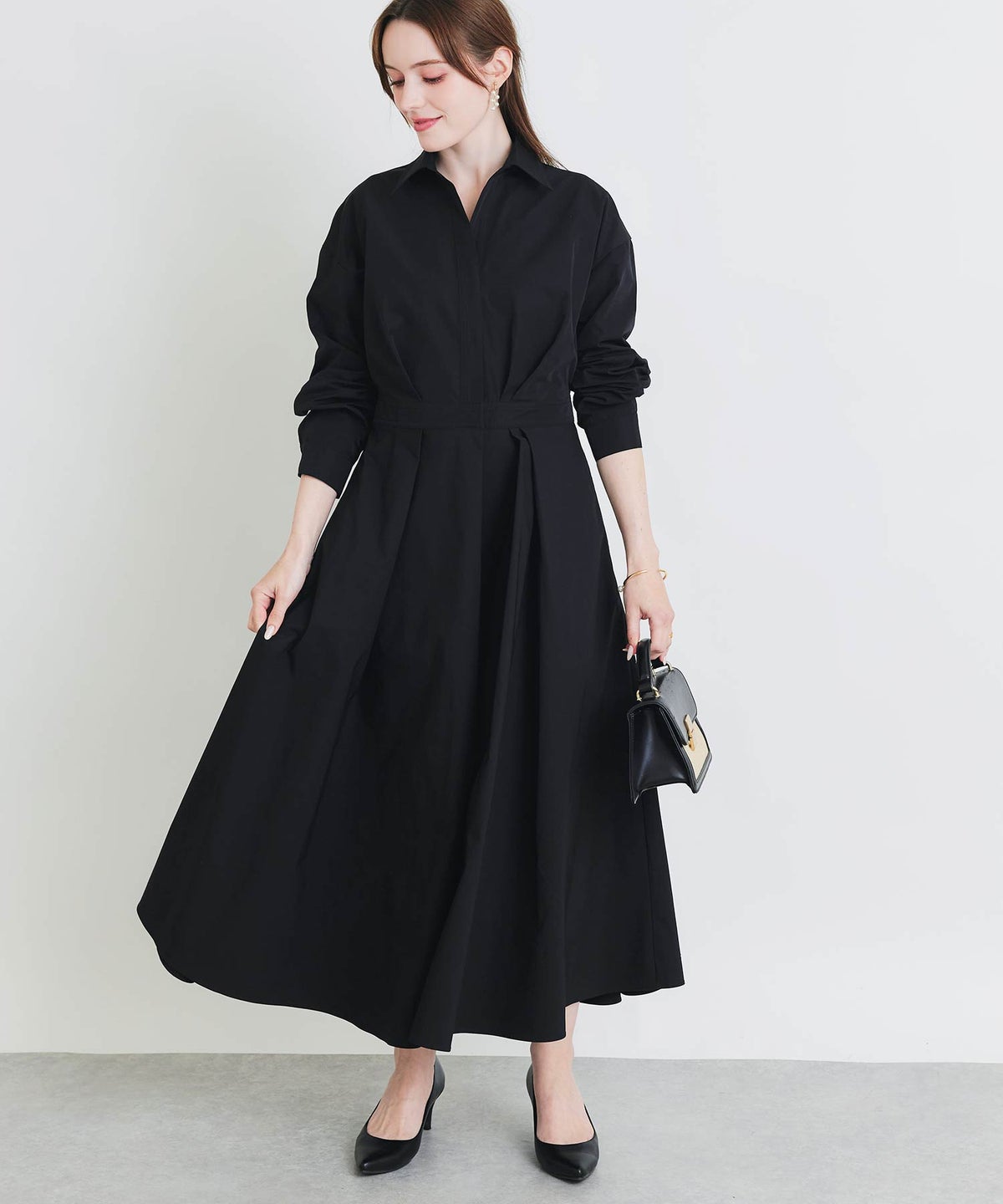 model：H160　着用サイズ：M　ブラック