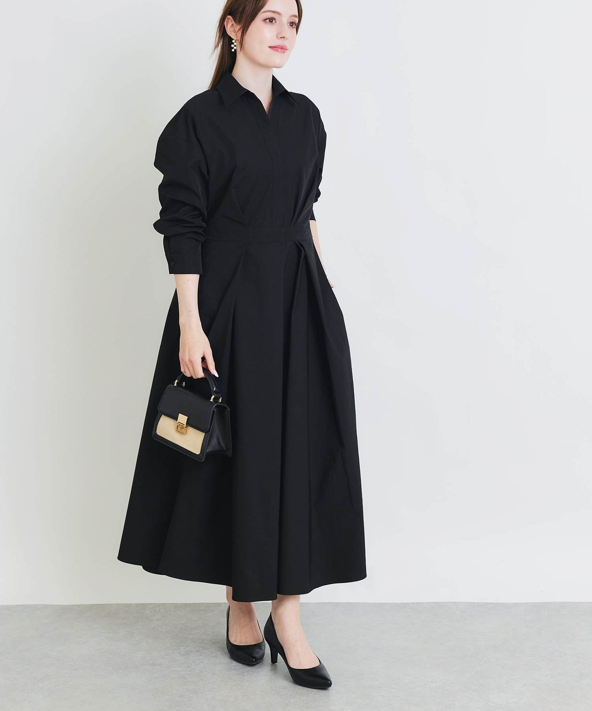 model：H160　着用サイズ：M　ブラック