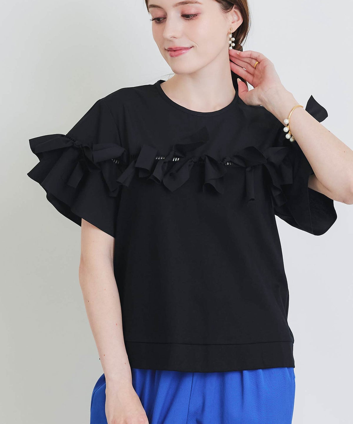 model：H160　着用サイズ：M　ブラック