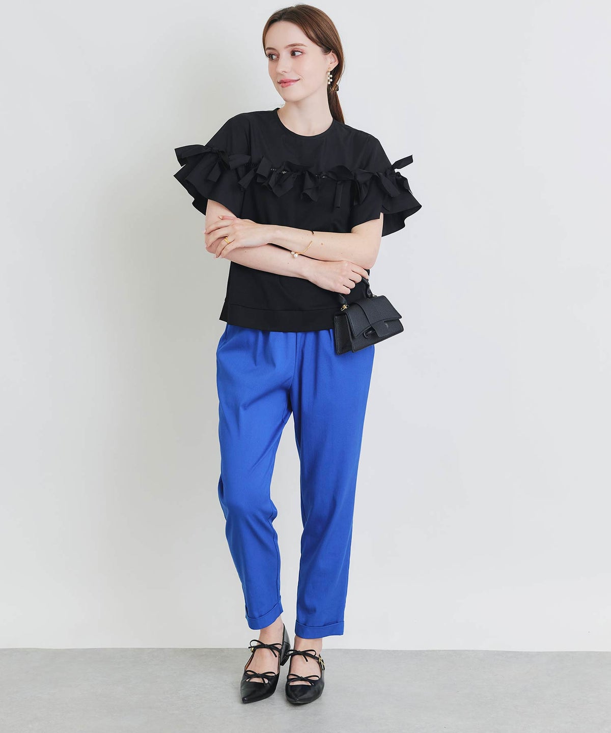 model：H160　着用サイズ：M　ブラック