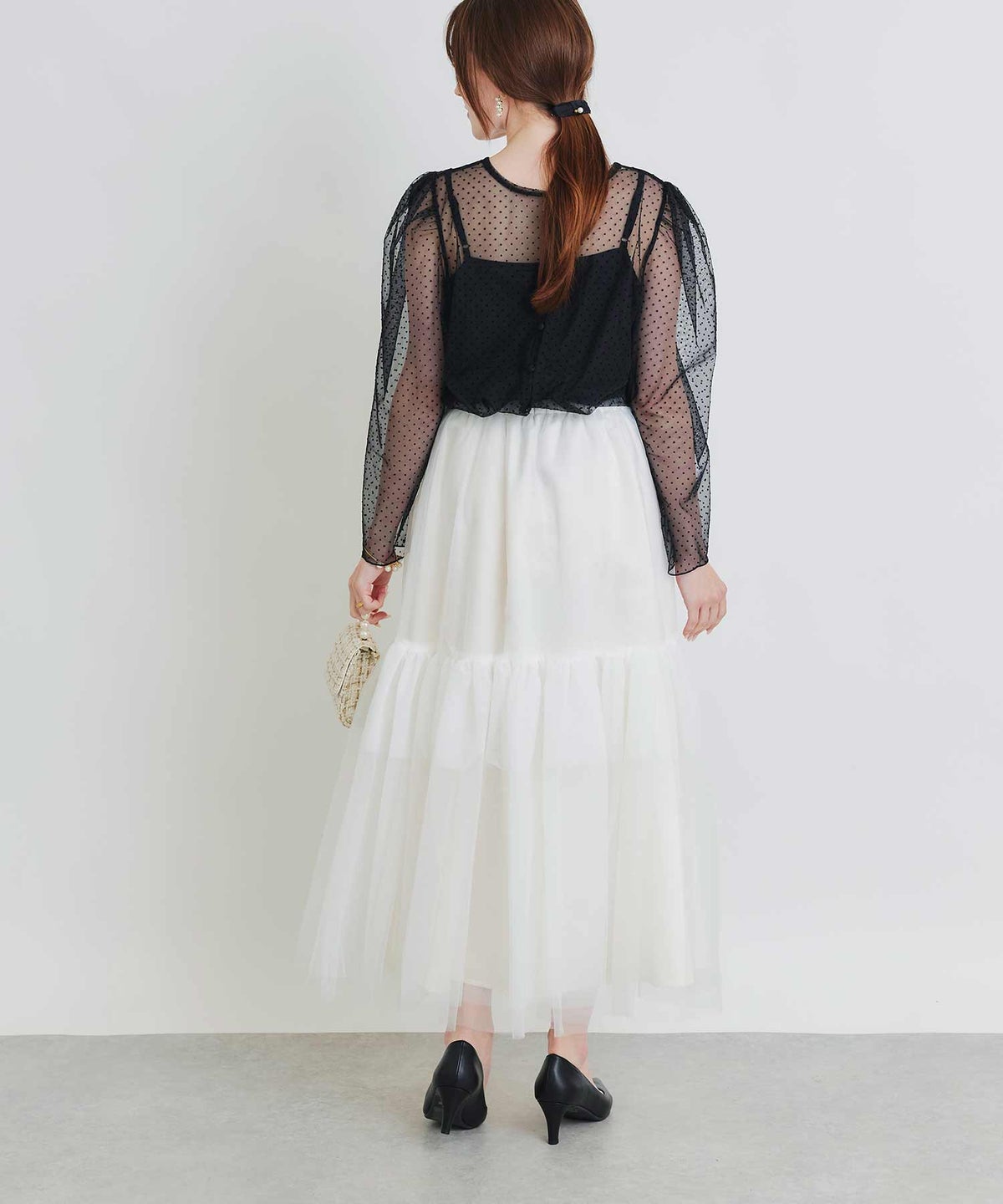 model：H160　着用サイズ：M　オフホワイト