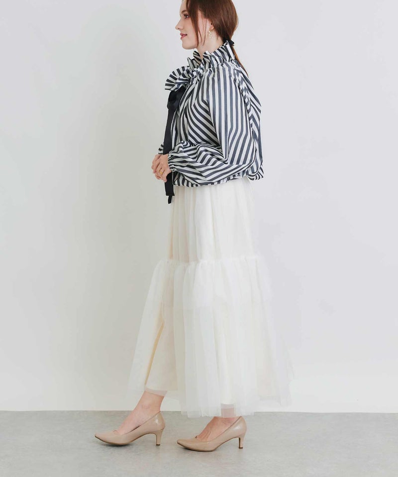 model：H160　着用サイズ：M　オフホワイト