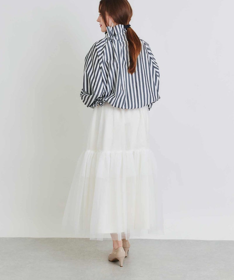 model：H160　着用サイズ：M　オフホワイト