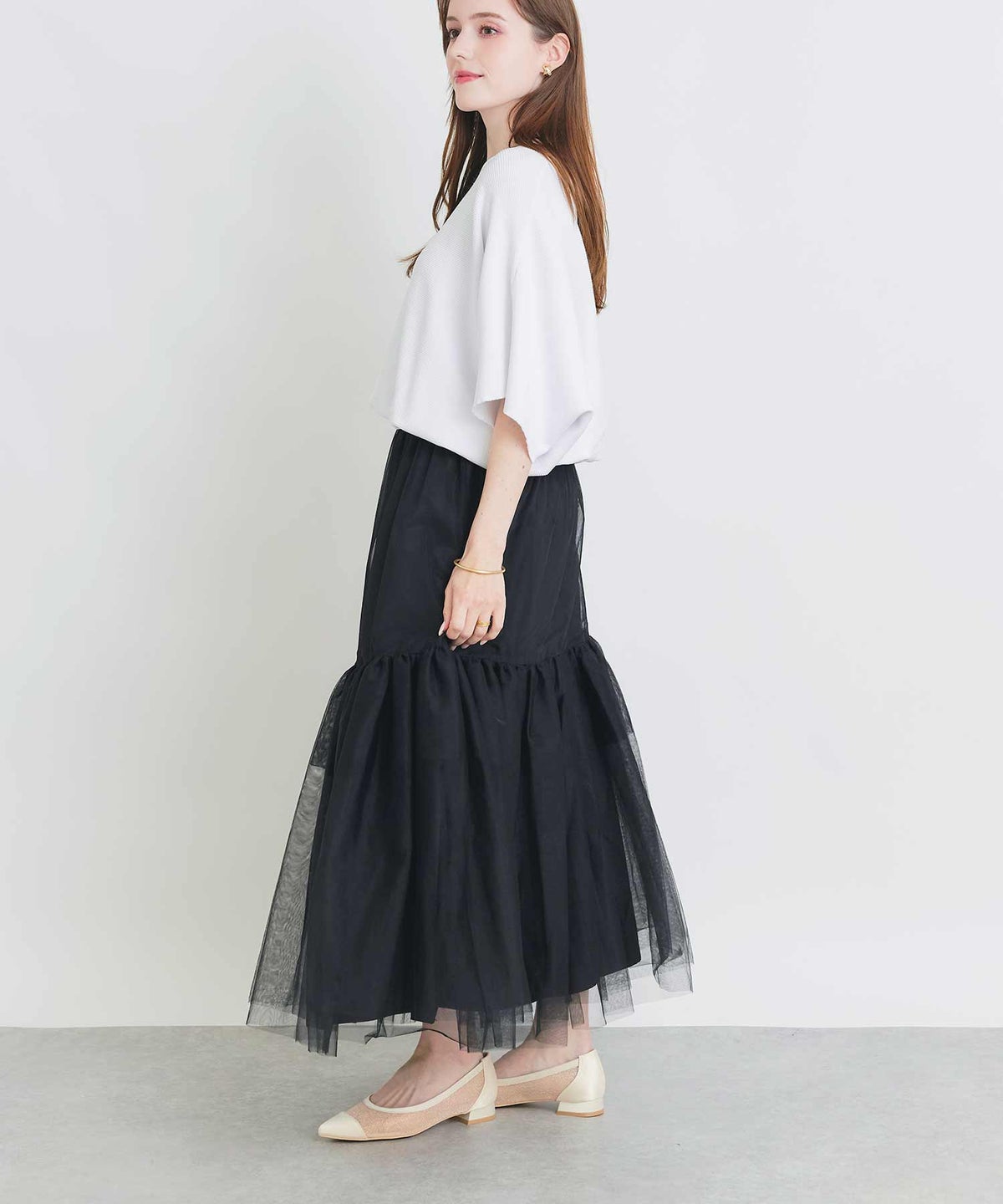 model：H160　着用サイズ：M　ブラック