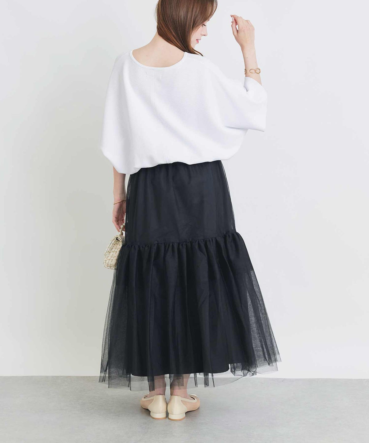 model：H160　着用サイズ：M　ブラック