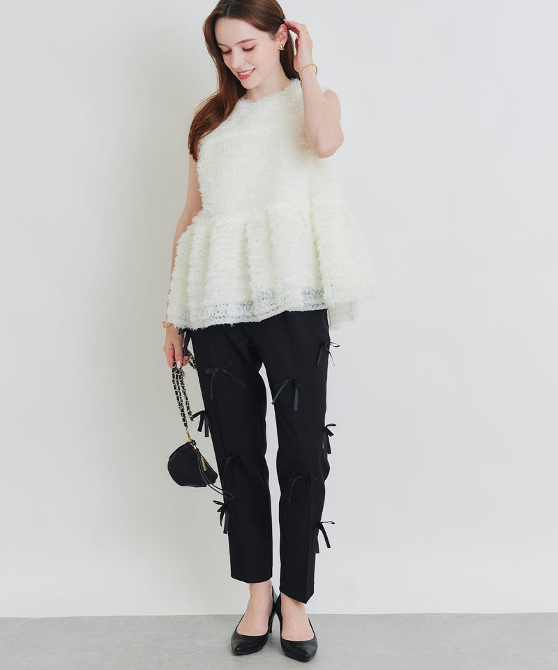 model：H160　着用サイズ：M　オフホワイト