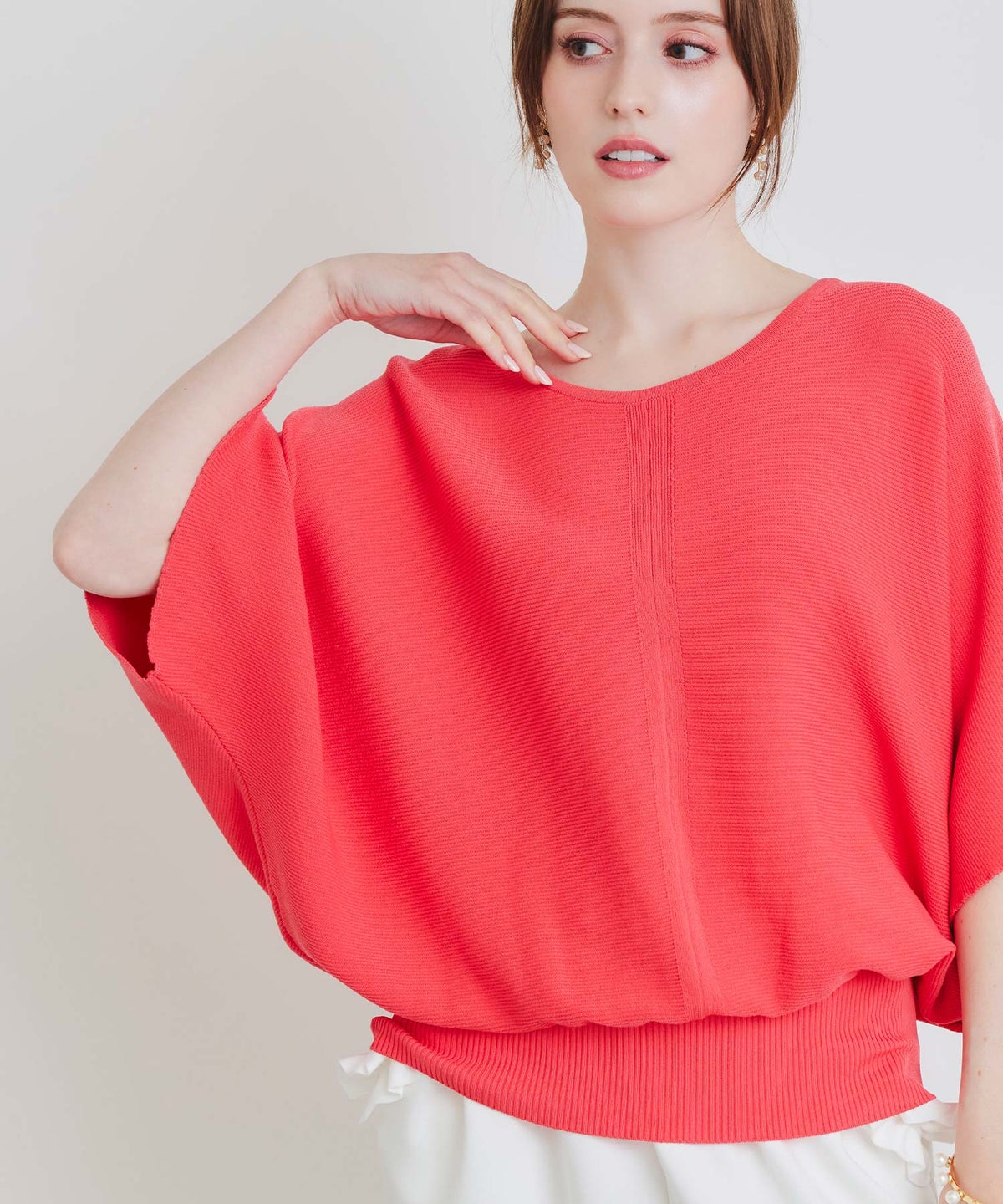 model：H160　着用サイズ：M　ピンク