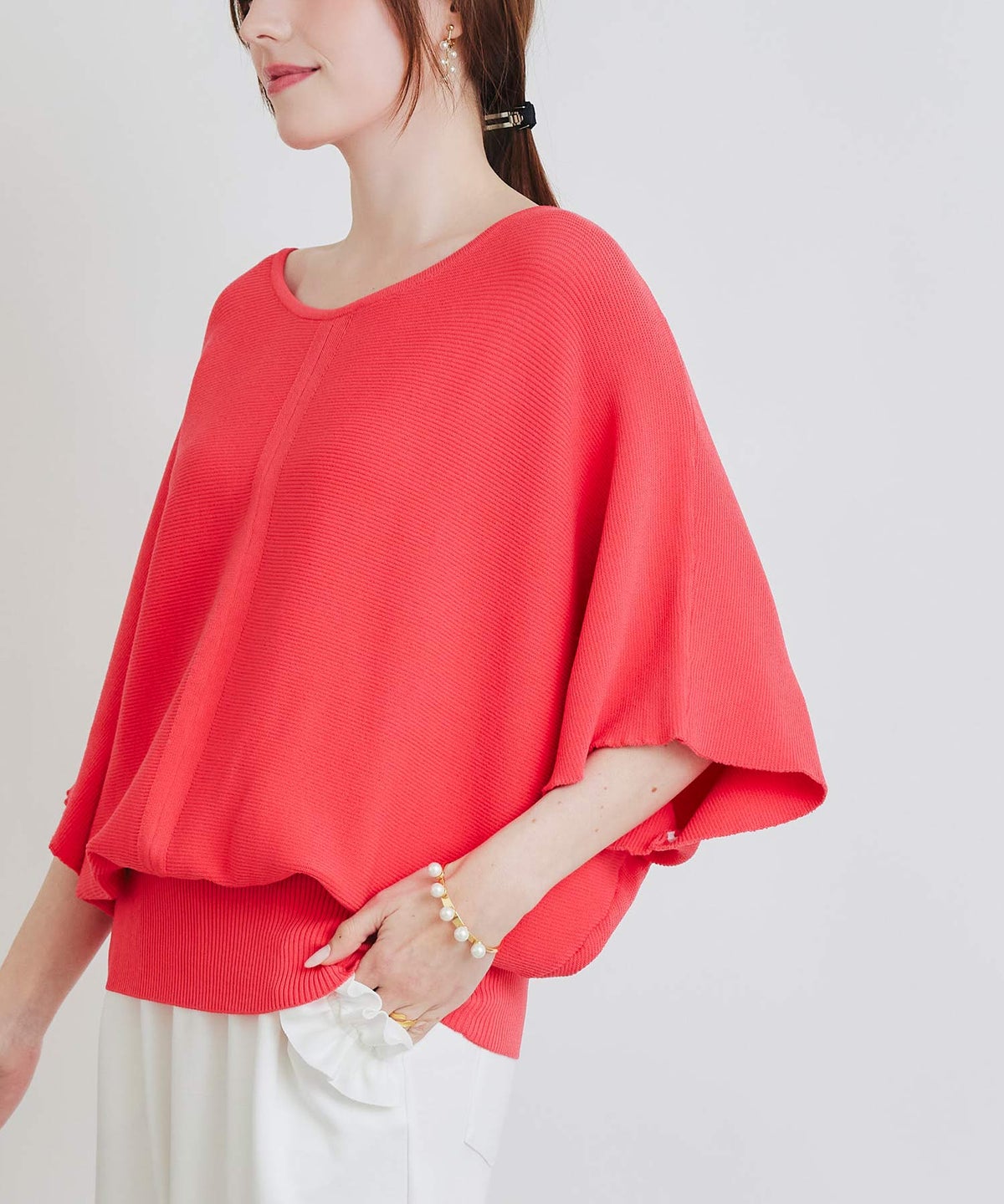 model：H160　着用サイズ：M　ピンク