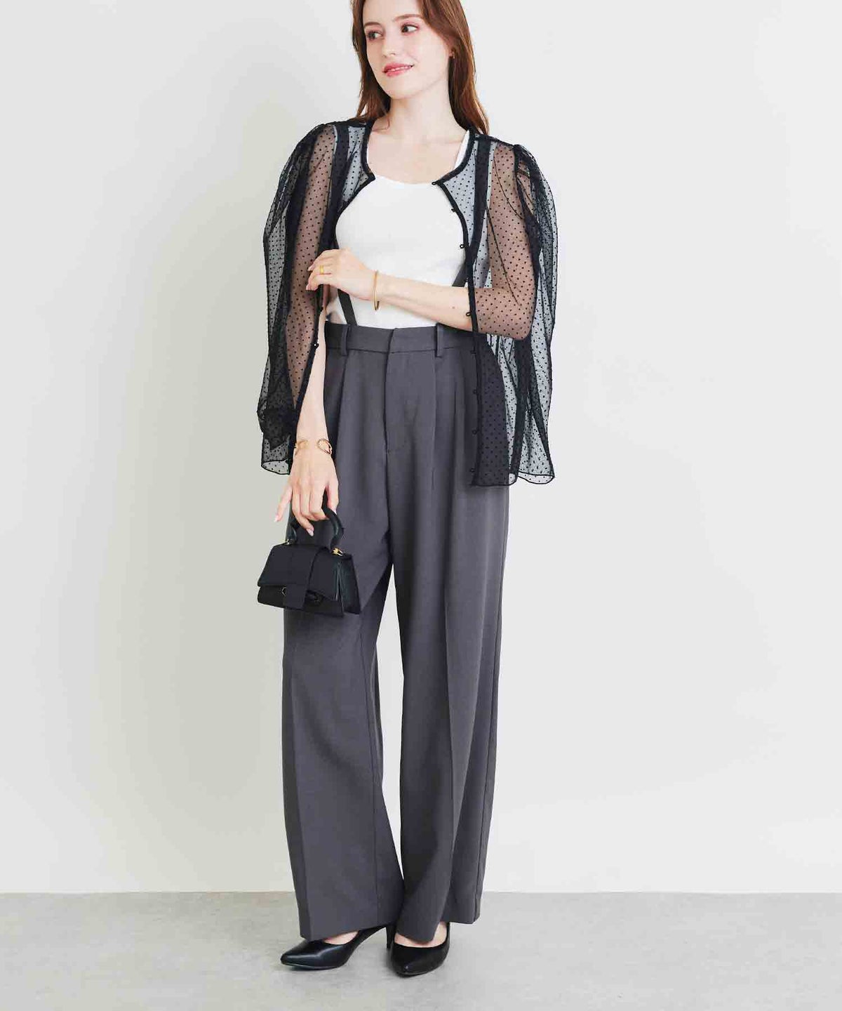 model：H160　着用サイズ：M　ボタン前ver