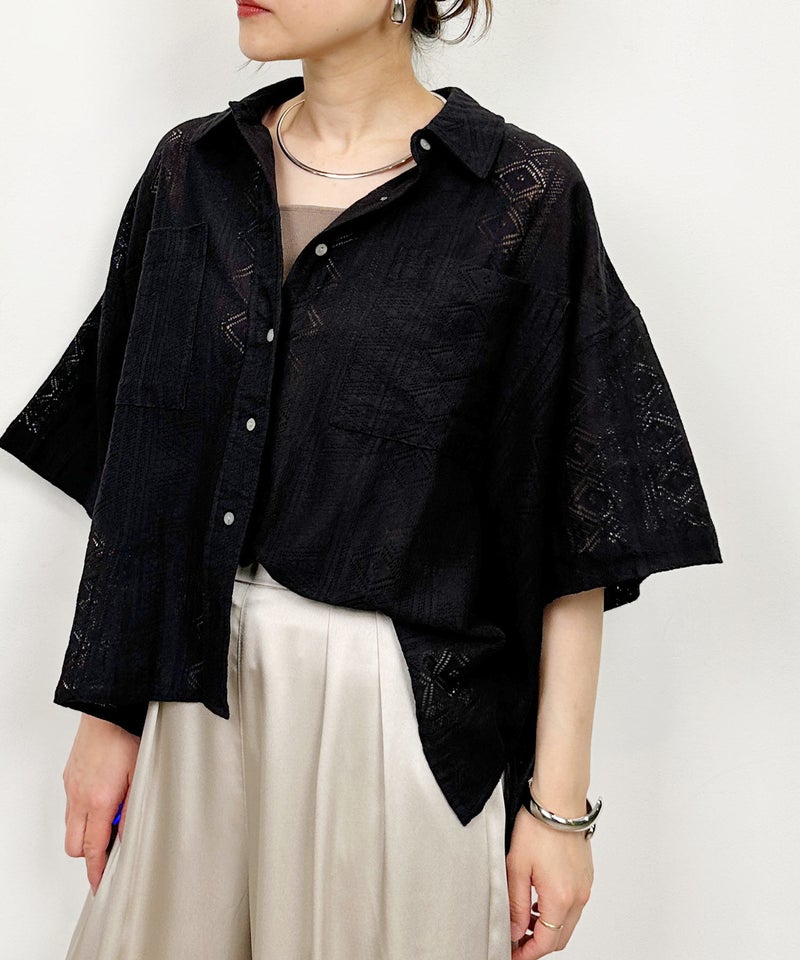 model：H164　着用サイズ：M　ブラック