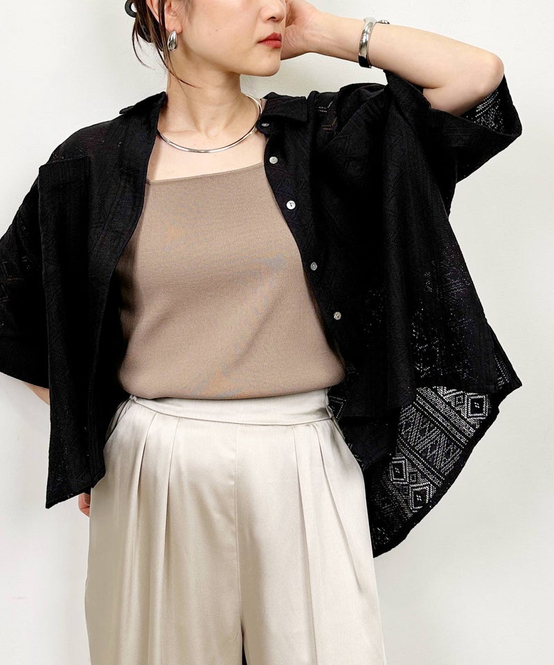 model：H164　着用サイズ：M　ブラック