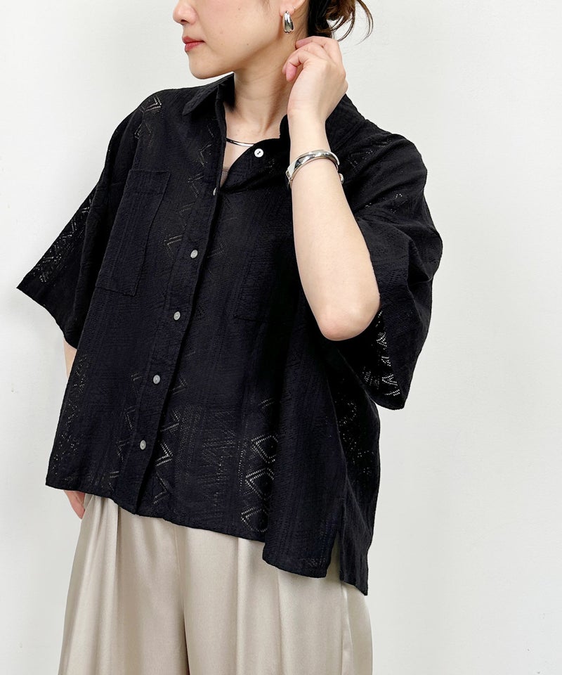 model：H164　着用サイズ：M　ブラック