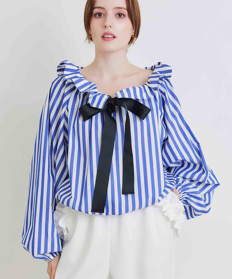 model：H160　着用サイズ：M　ブルー系その他