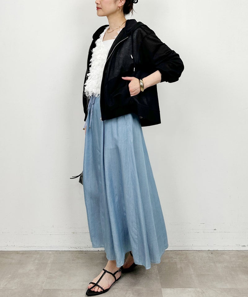 model：H164　着用サイズ：M　ブラック