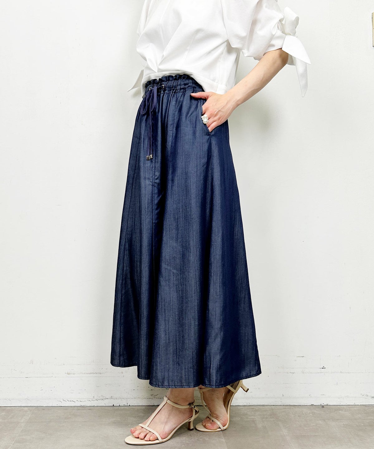 model：H164　着用サイズ：M　ネイビー