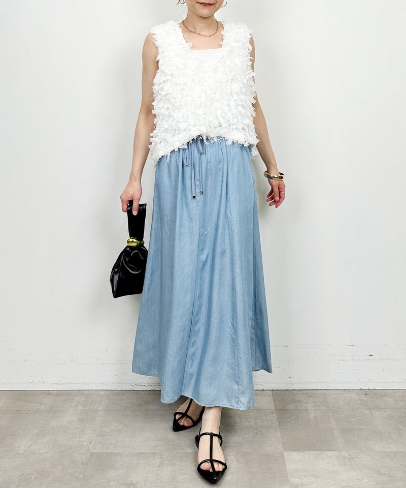 model：H164　着用サイズ：M　ライトブルー