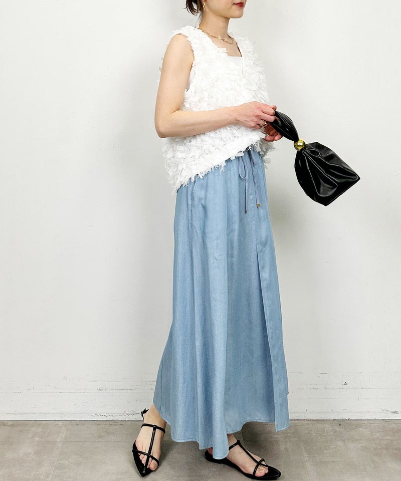 model：H164　着用サイズ：M　ライトブルー