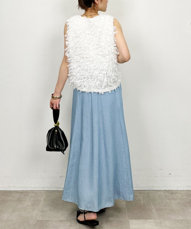 model：H164　着用サイズ：M　ライトブルー