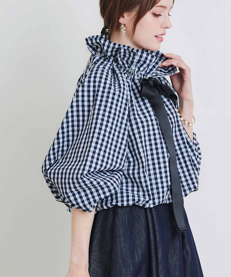 model：H160　着用サイズ：M　ネイビー