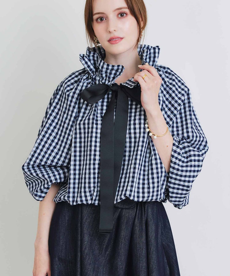 model：H160　着用サイズ：M　ネイビー