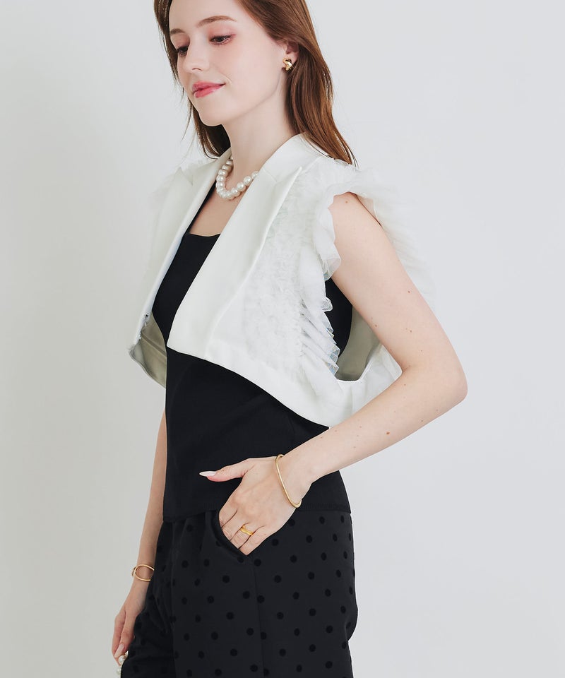 model：H160　着用サイズ：M　オフホワイト　ショートバージョン