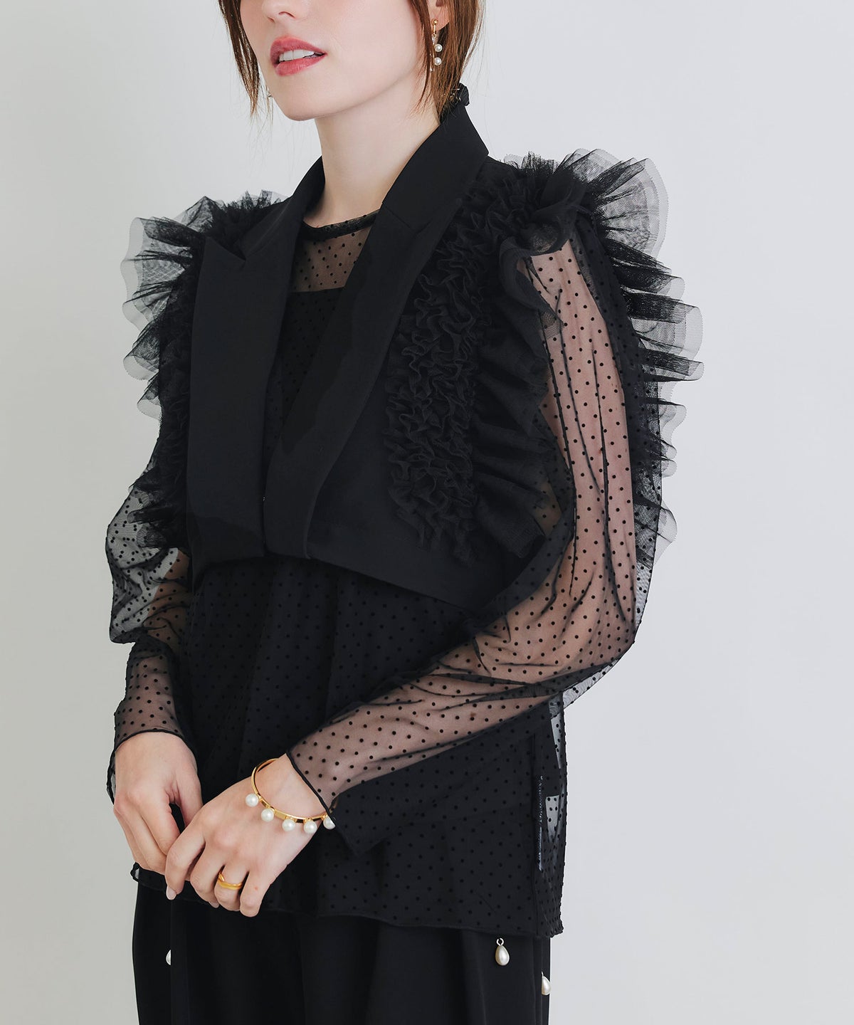 model：H160　着用サイズ：M　ブラック　ショートバージョン