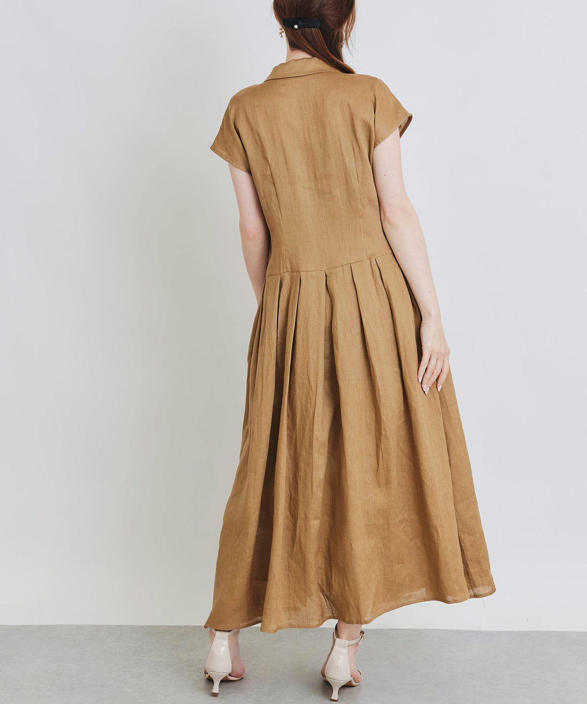 model：H160　着用サイズ：M　モカ　リボンなし