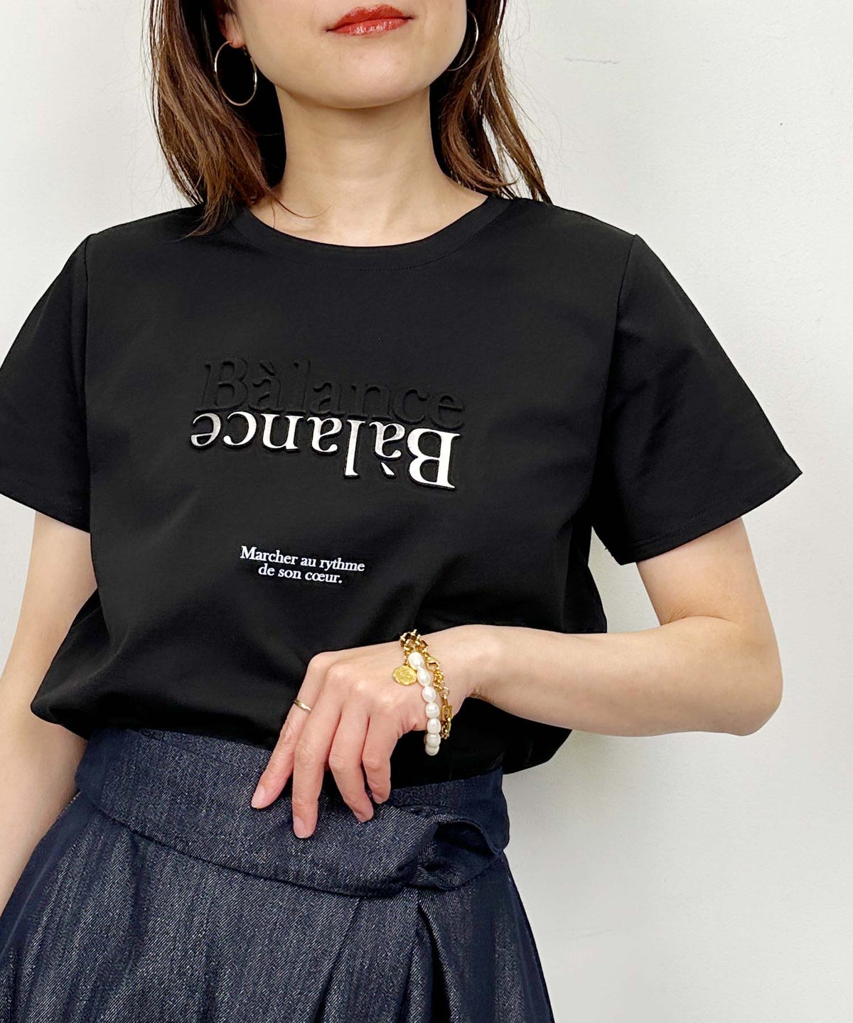 model：H164　着用サイズ：M　ブラック