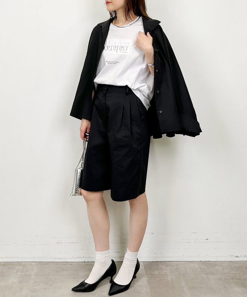 model：H164　着用サイズ：M　オフホワイト