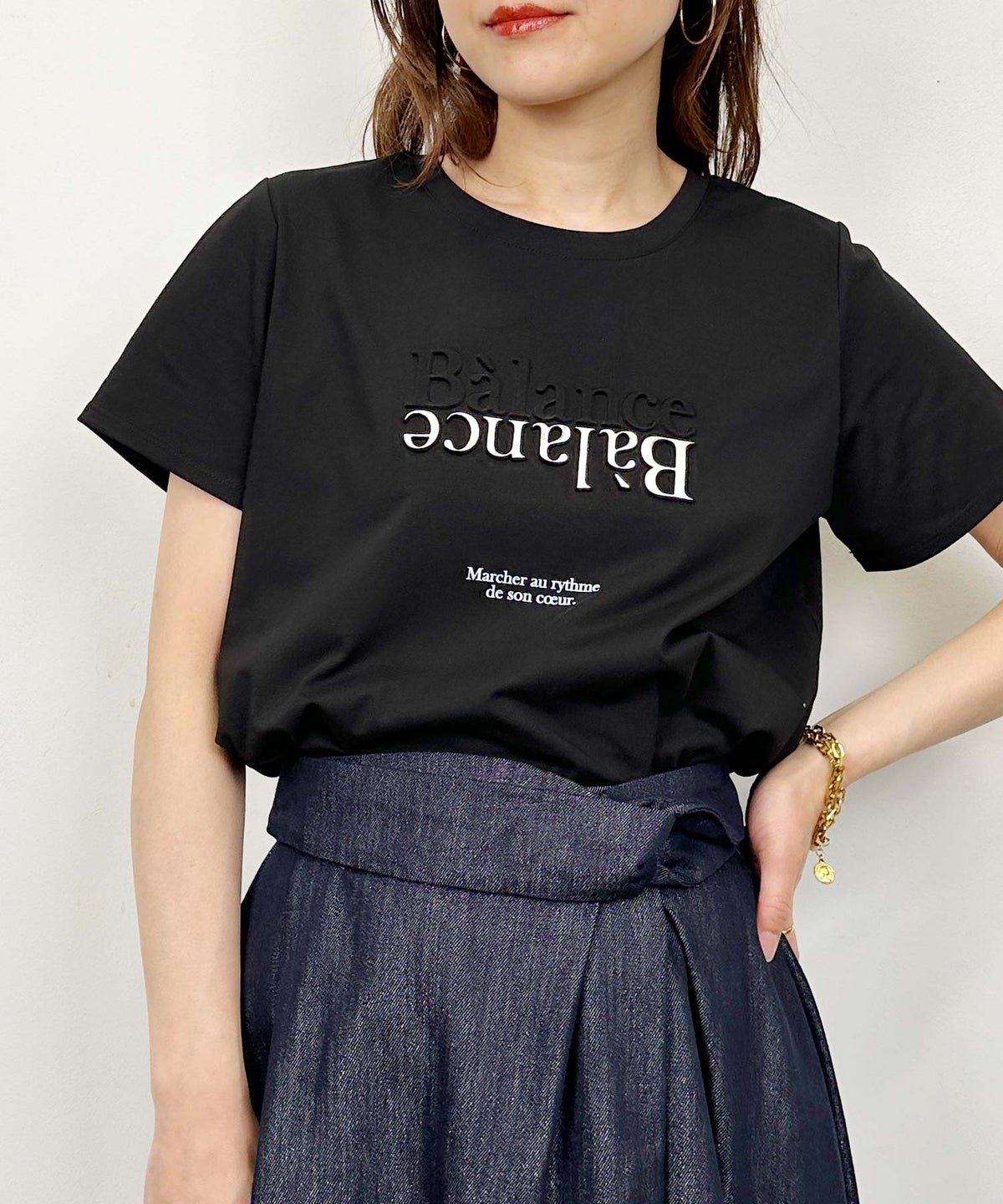 model：H164　着用サイズ：M　ブラック