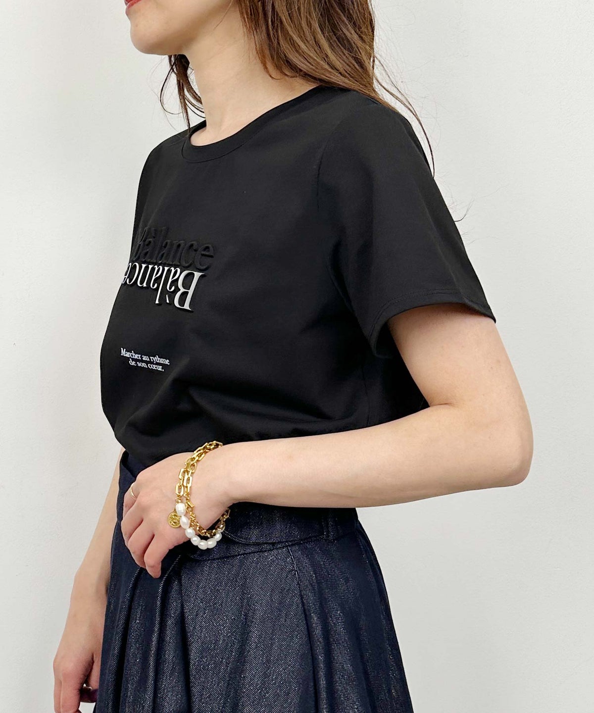 model：H164　着用サイズ：M　ブラック